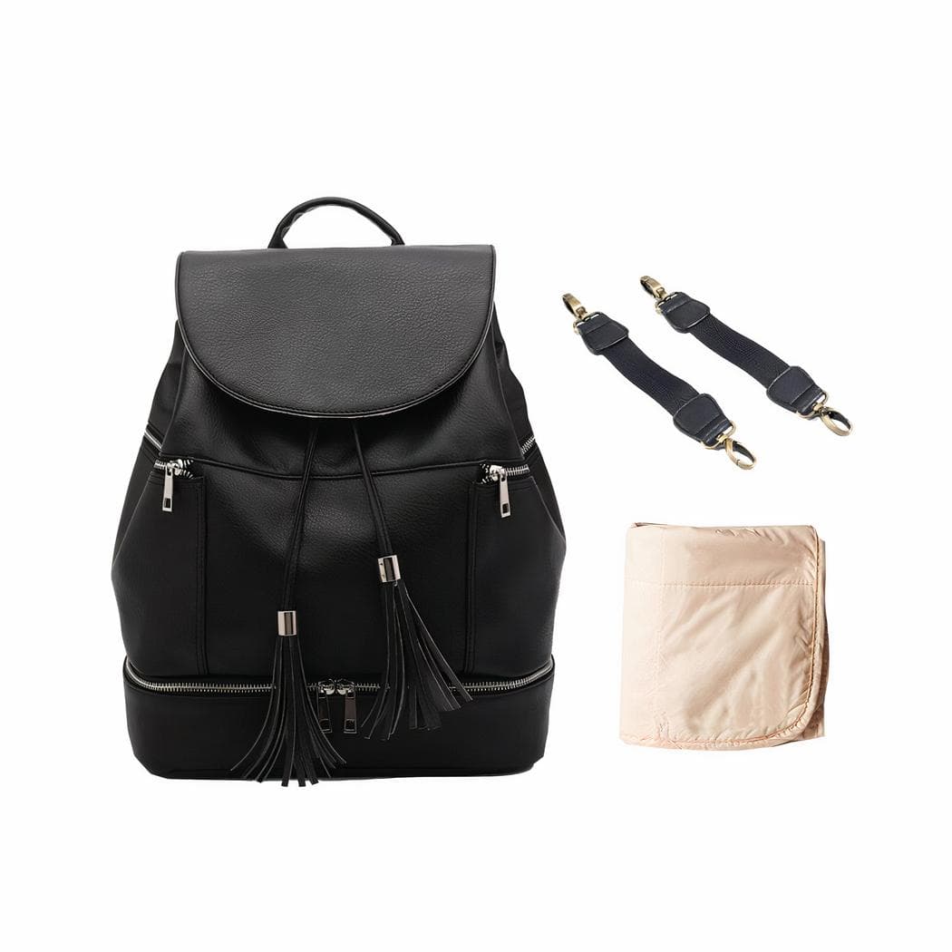 Petit sac à dos à langer pratique - noir