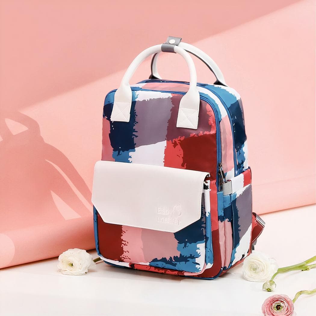 Sac à dos à langer multifonction coloré - multicolore
