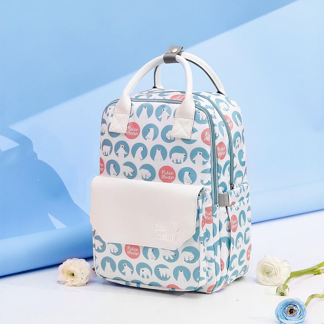 Sac à dos à langer multifonction coloré - bleu