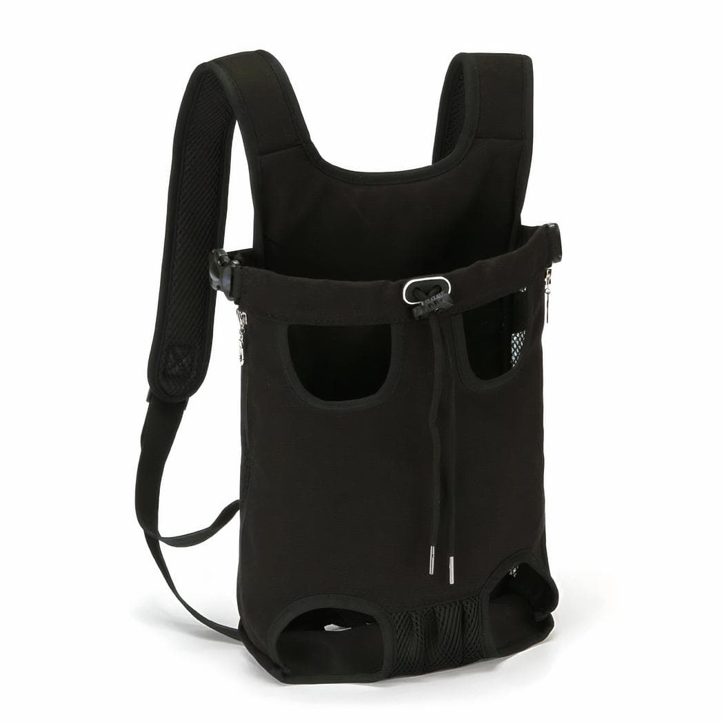 Sac de transport pour animaux de compagnie (torse ou dos) - noir,s