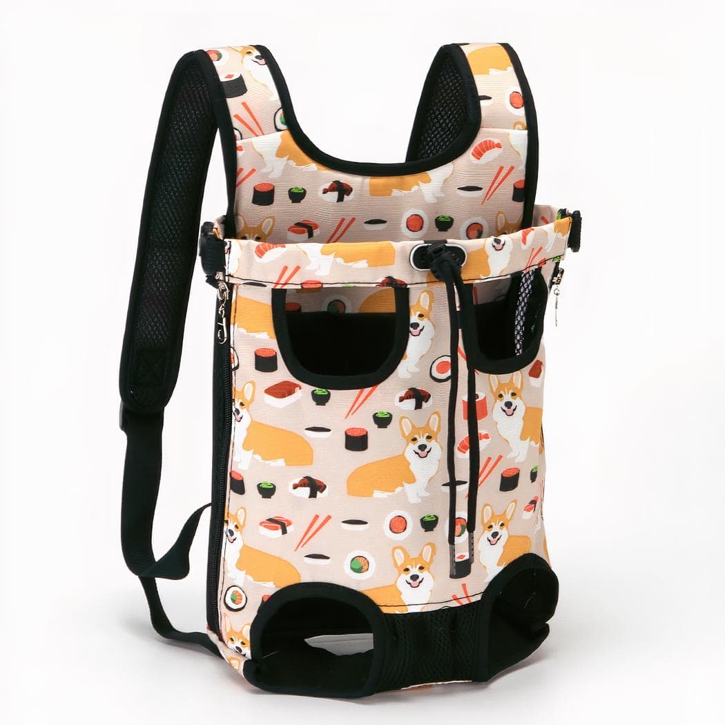 Sac de transport pour animaux de compagnie (torse ou dos) - rose,l
