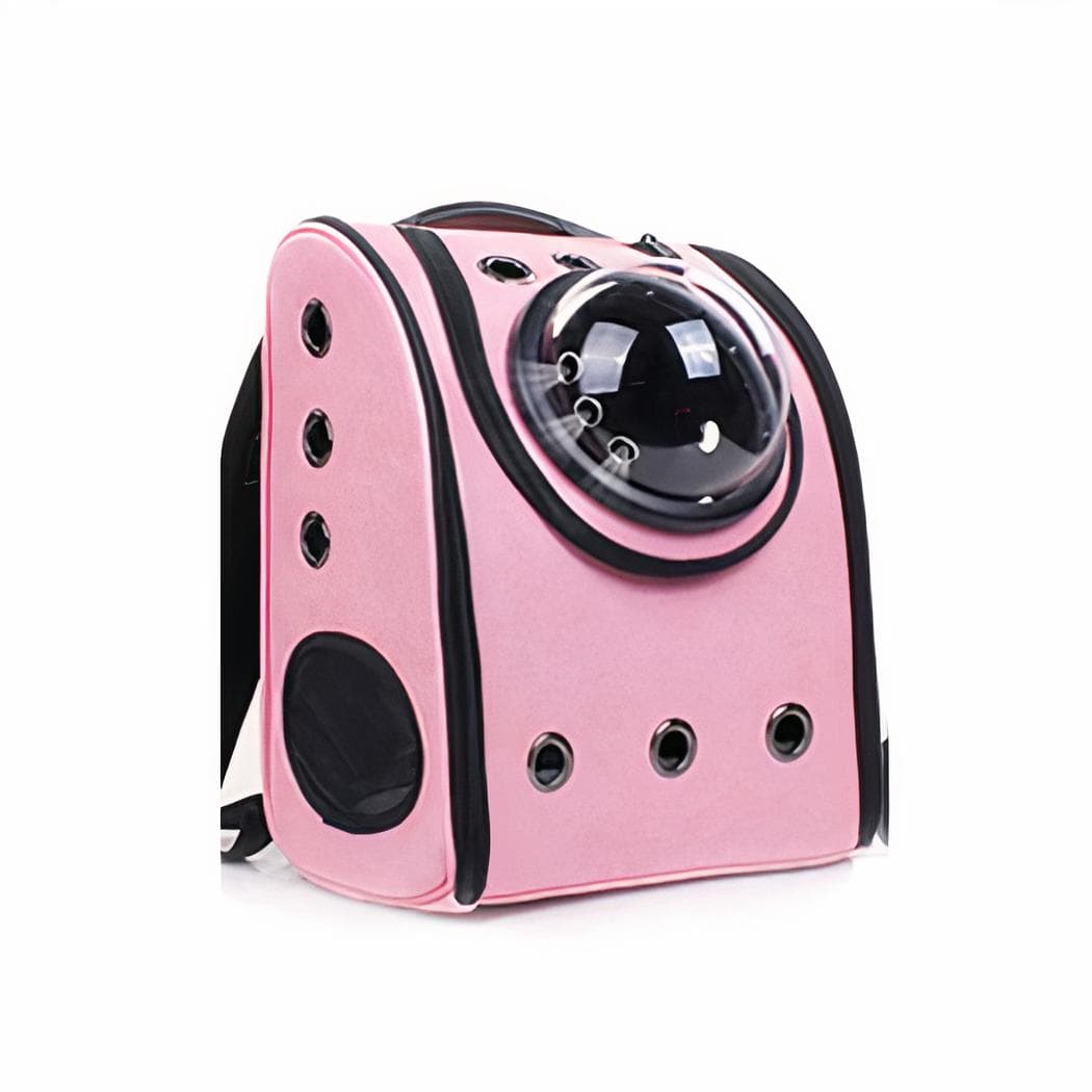 Sac à bulle de voyage vintage pour animaux de compagnie - rose
