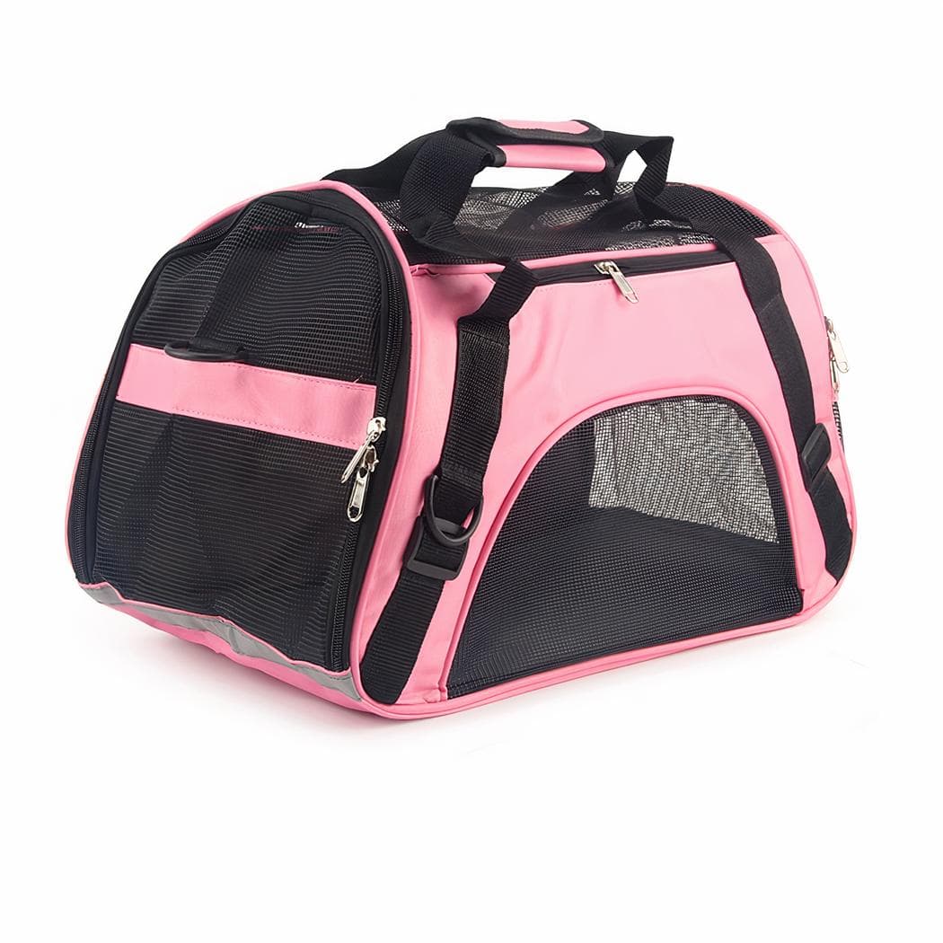 Sac à main de transport pour animaux de compagnie - rose,m