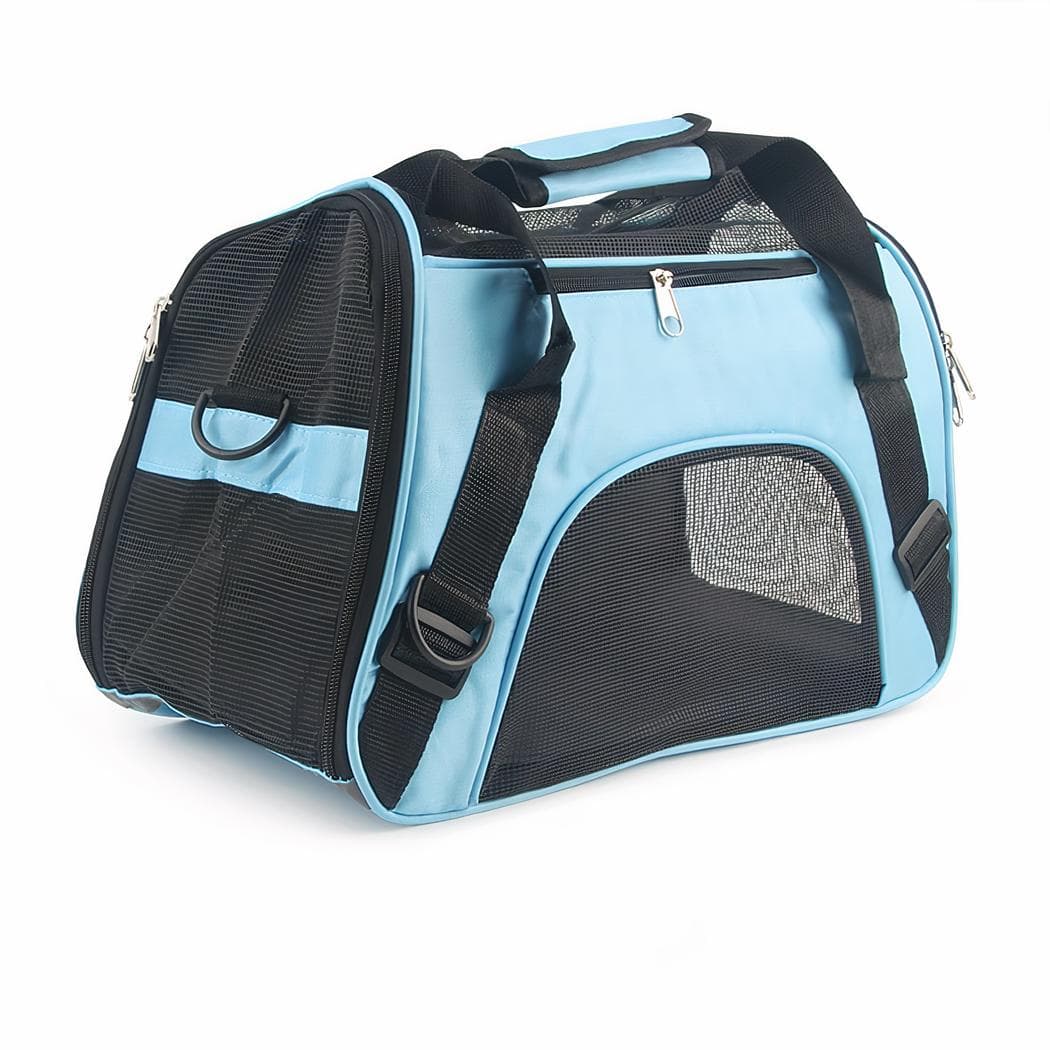 Sac à main de transport pour animaux de compagnie - bleu,s
