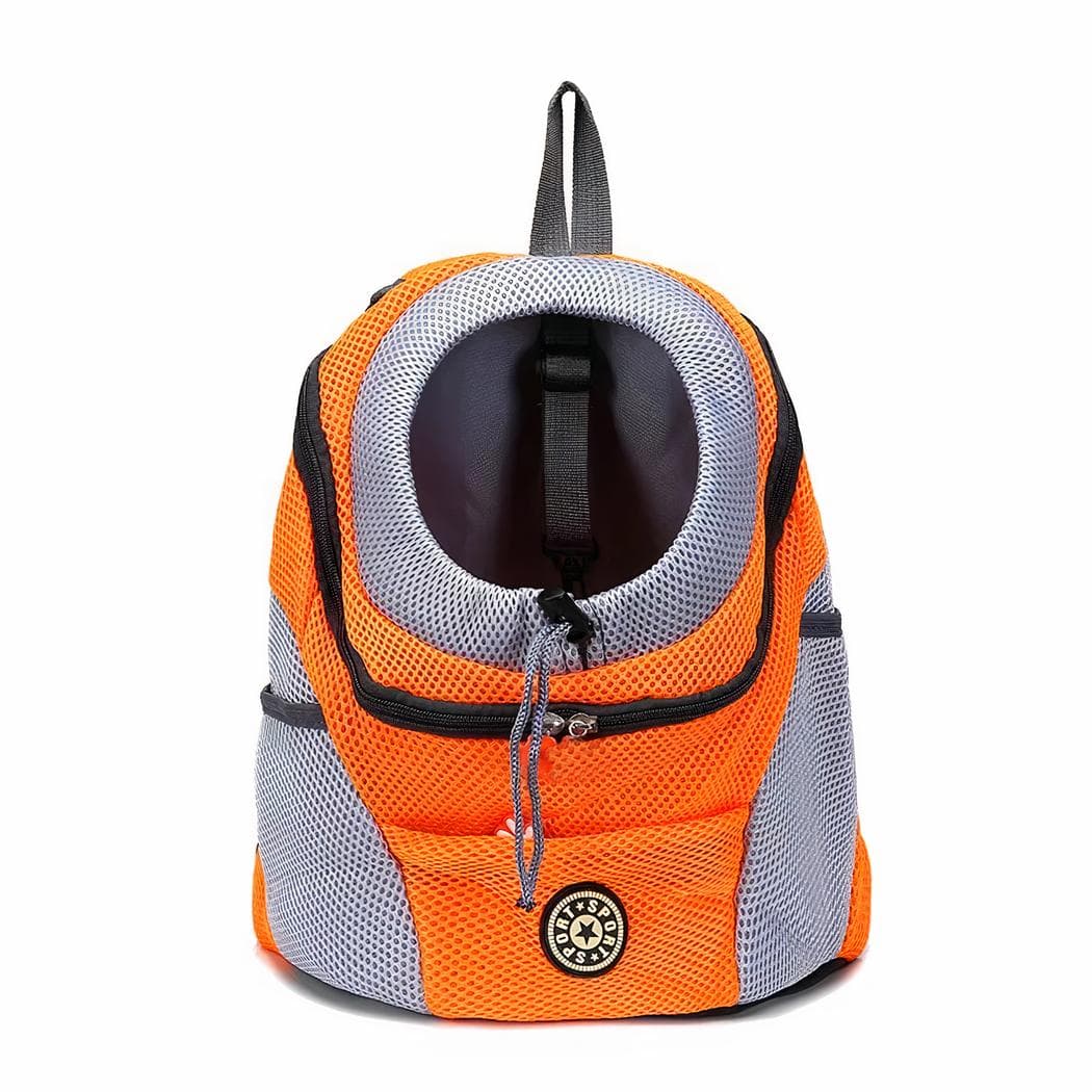 Sac à dos de transport pour petits chats et chiens - orange,s