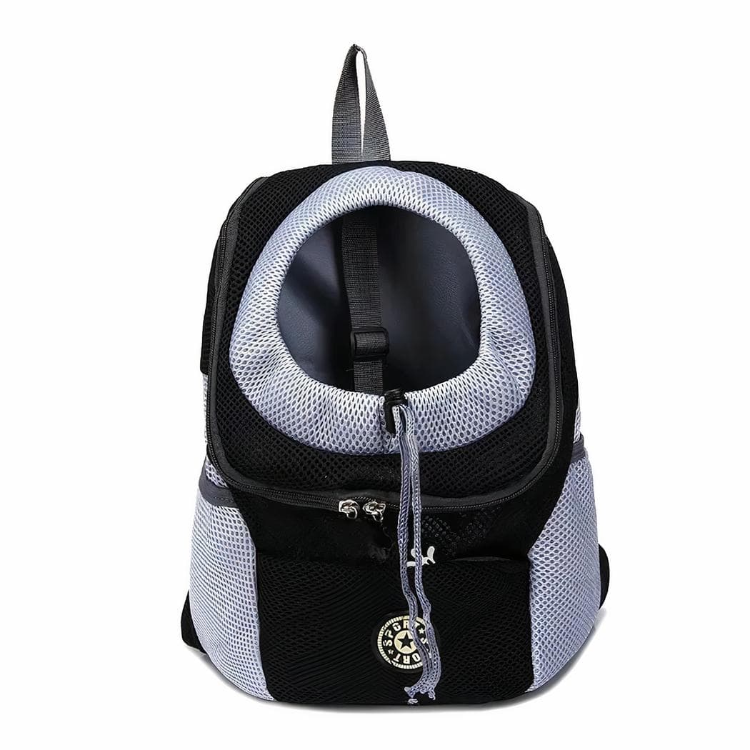 Sac à dos de transport pour petits chats et chiens - noir,s