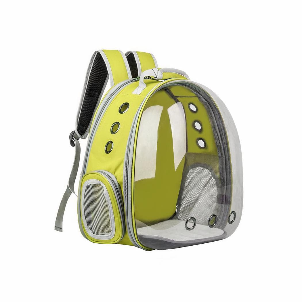Sac à dos voyage extensible pour animaux - jaune