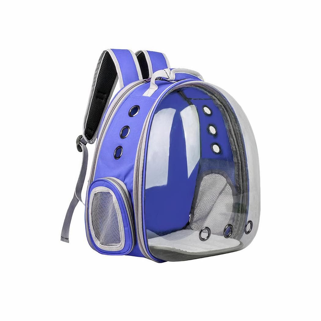 Sac à dos voyage extensible pour animaux - bleu