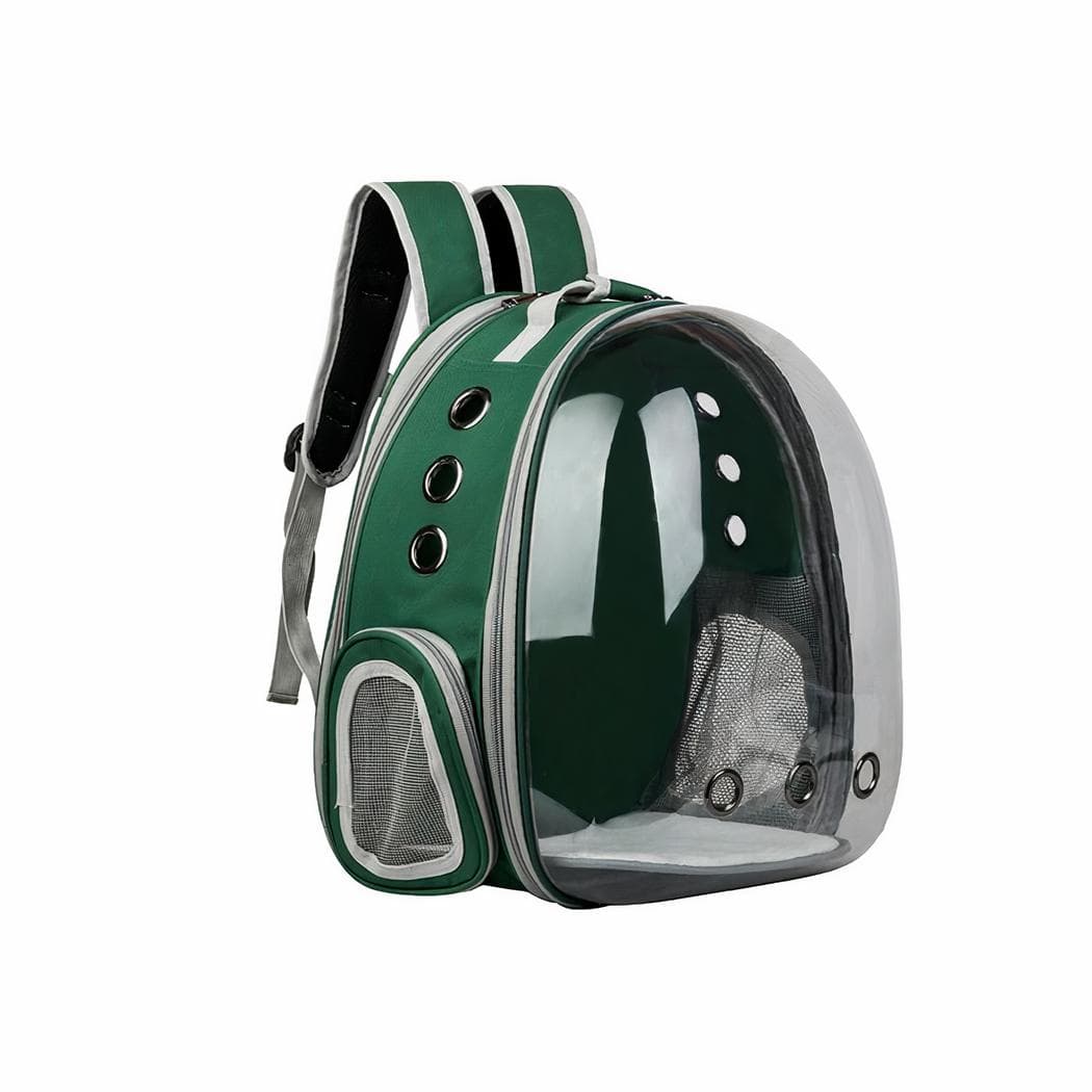 Sac à dos voyage extensible pour animaux - vert