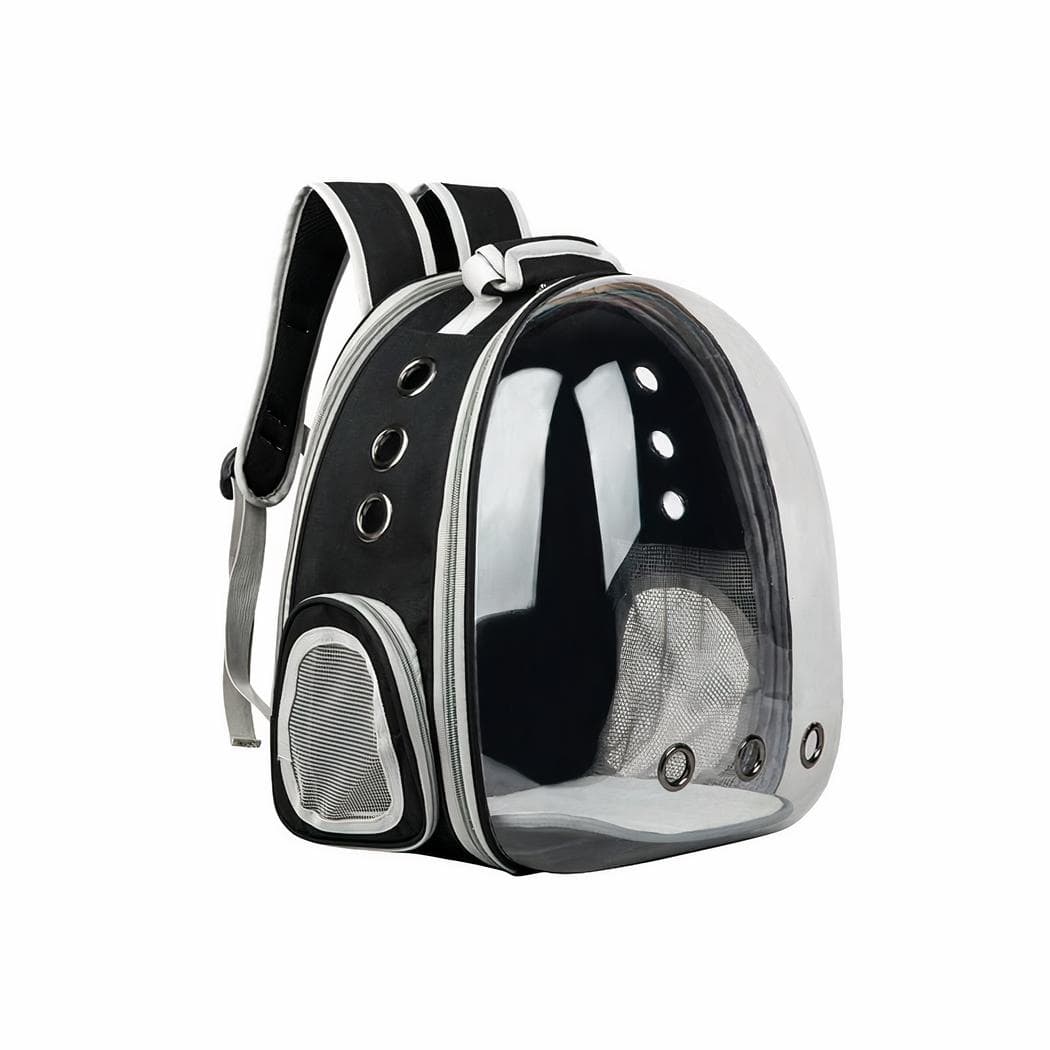 Sac à dos voyage extensible pour animaux - noir