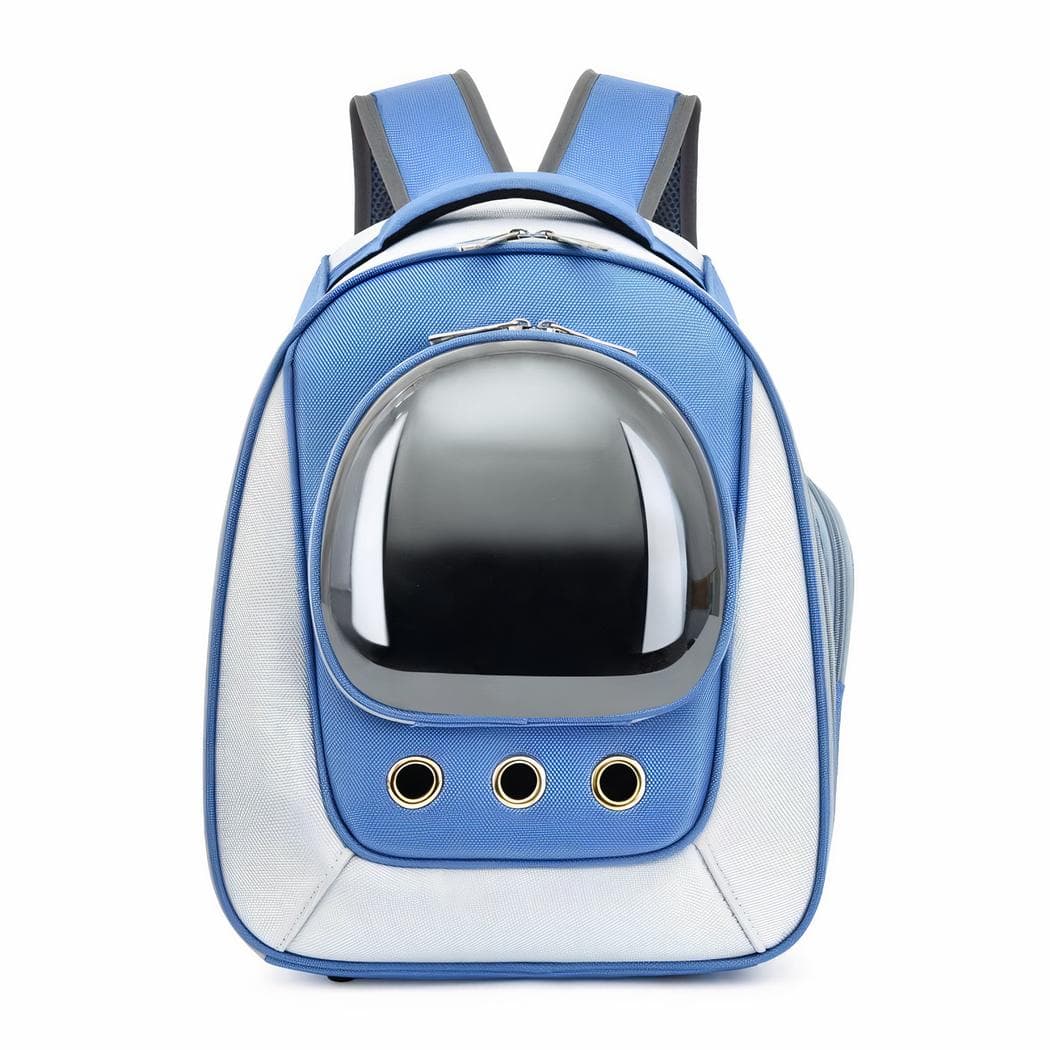 Sac à dos imperméable pour chat et petit chien - bleu