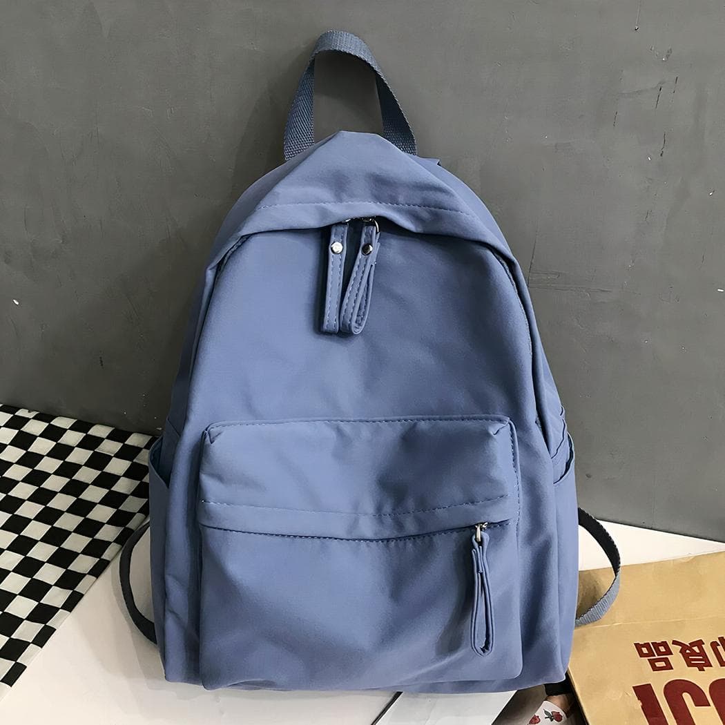 Sac à dos anti-vol en toile - bleu