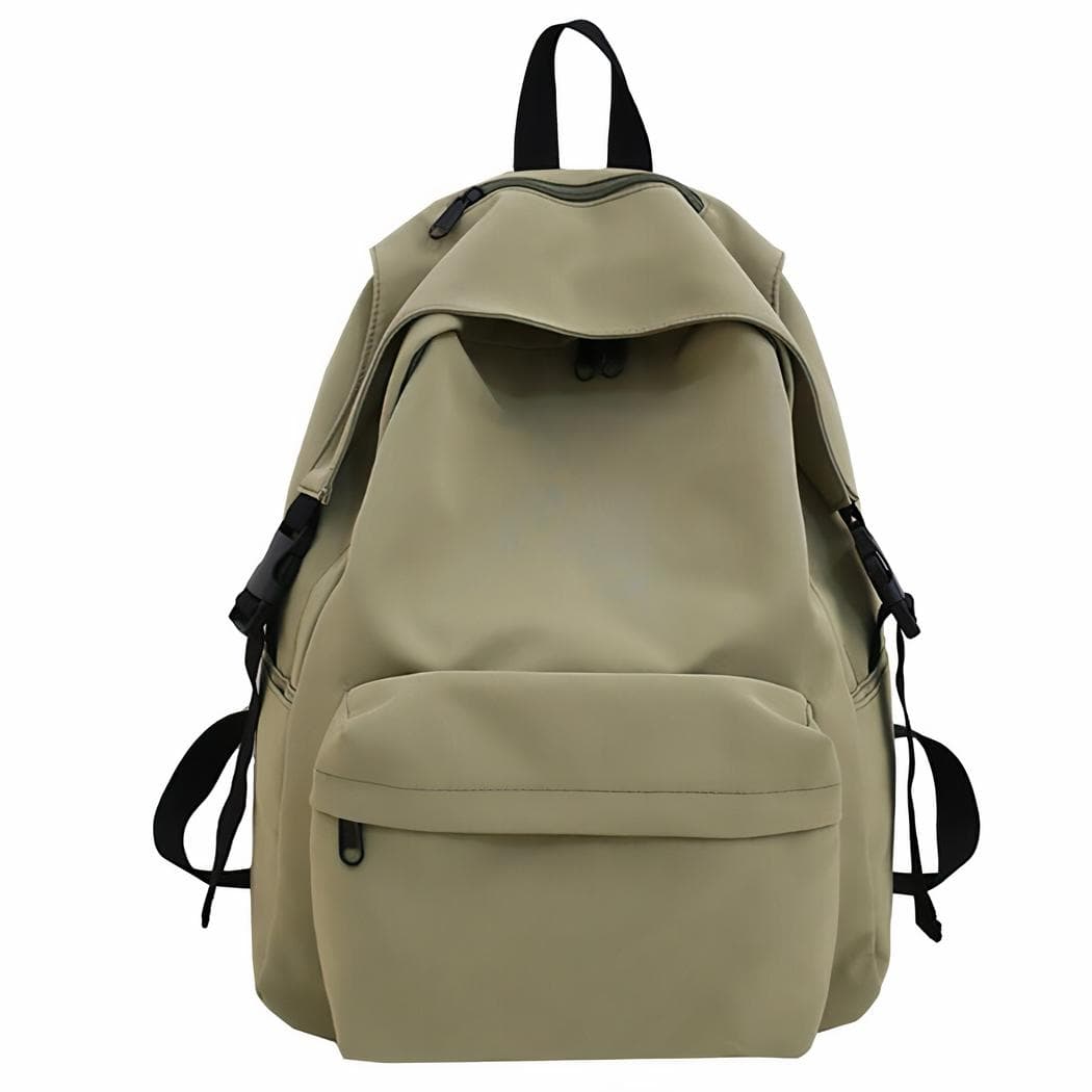 Sac à dos style décontracté en tissu doux - vert