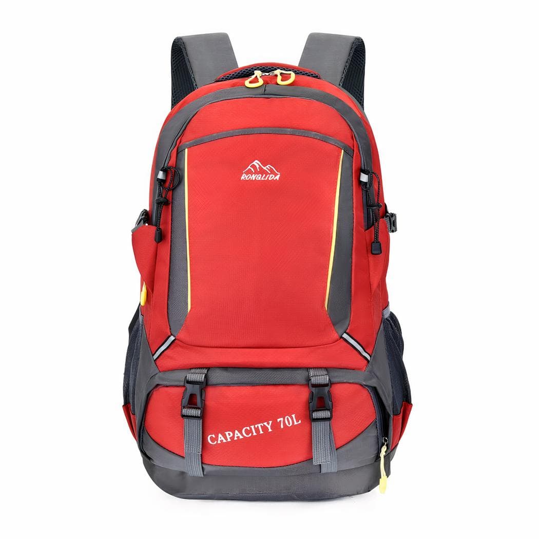 Sac à dos sport et camping étanche - rouge