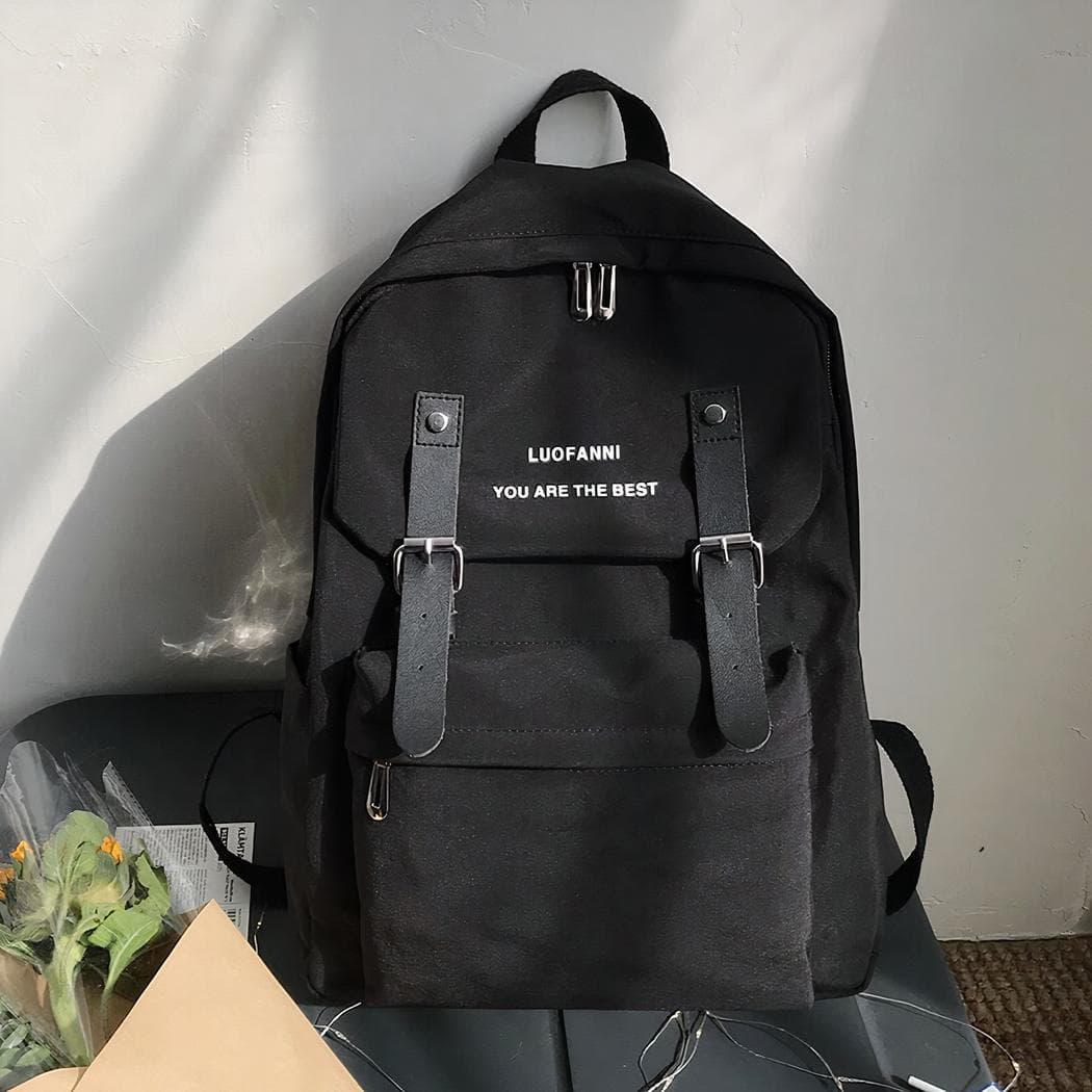 Sac à dos nouvelle tendance adolescent - noir