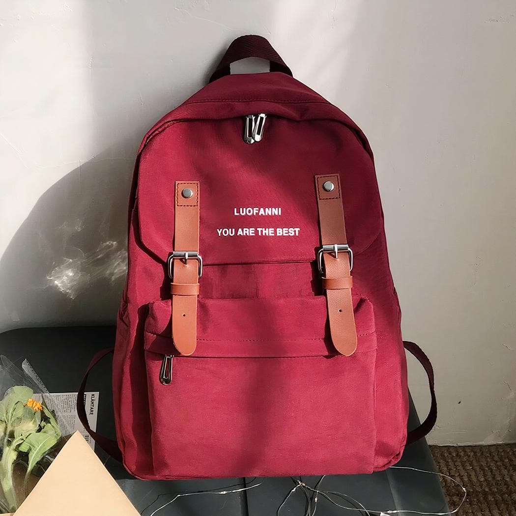 Sac à dos nouvelle tendance adolescent - rouge