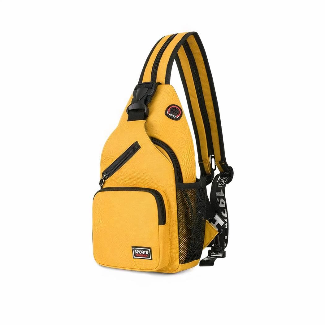 Petit sac de poitrine pour femme - jaune