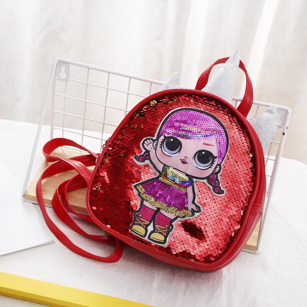 Sac à dos fille LOL Surprise - rouge