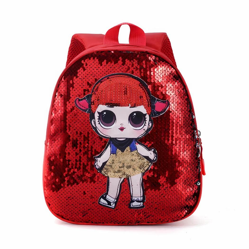 Sac à dos enfant motif LOL Suprise - rouge