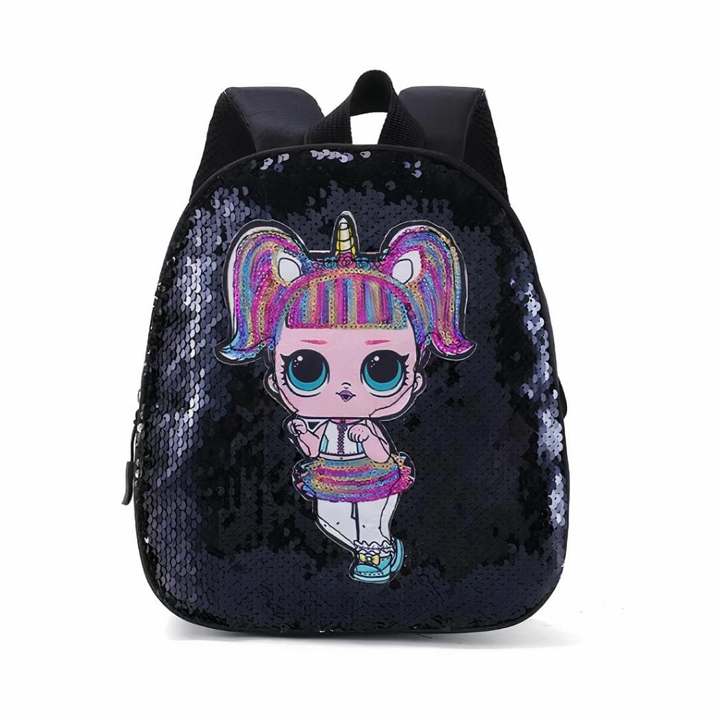 Sac à dos enfant motif LOL Suprise - noir
