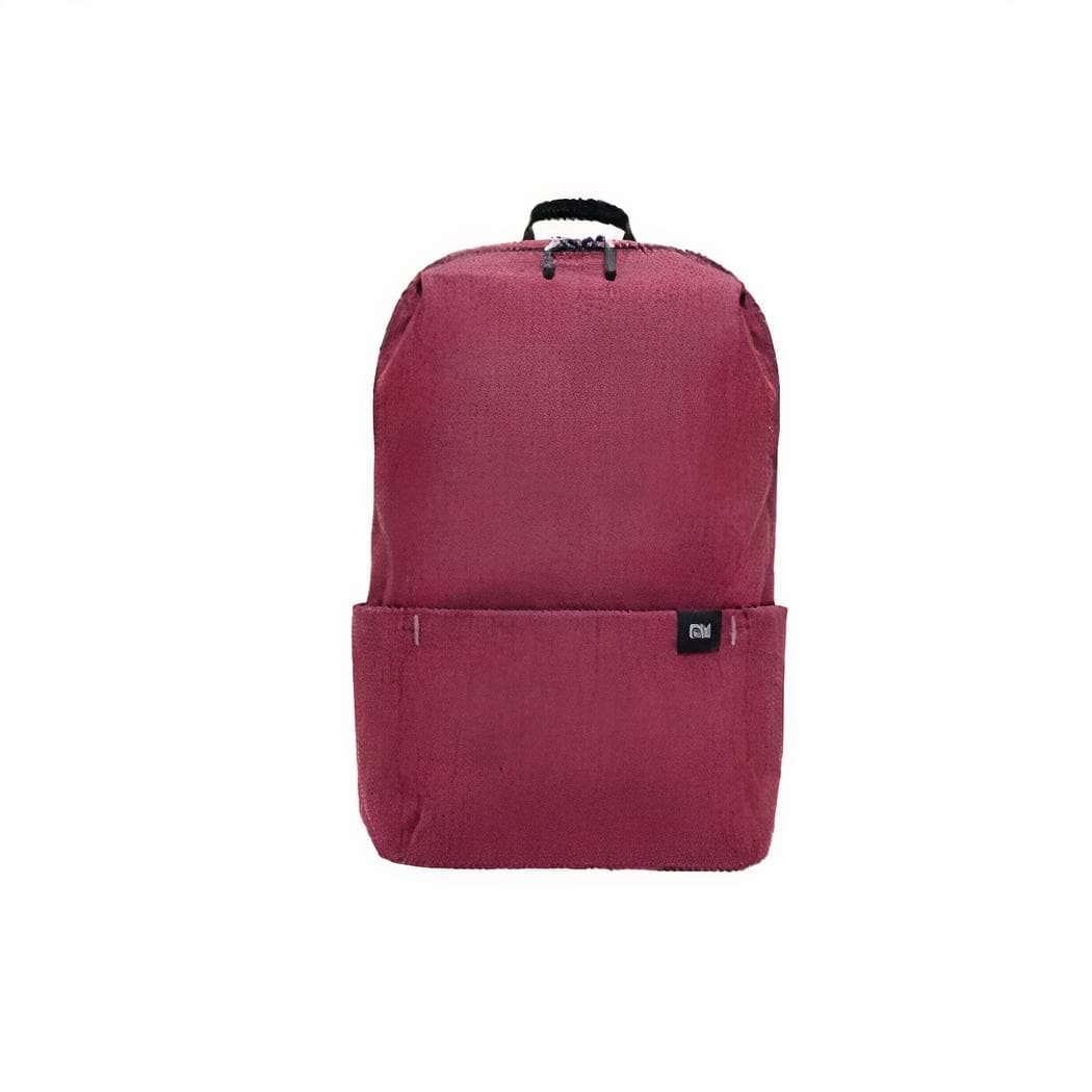 Sac à dos couleur unie style urbain - rouge