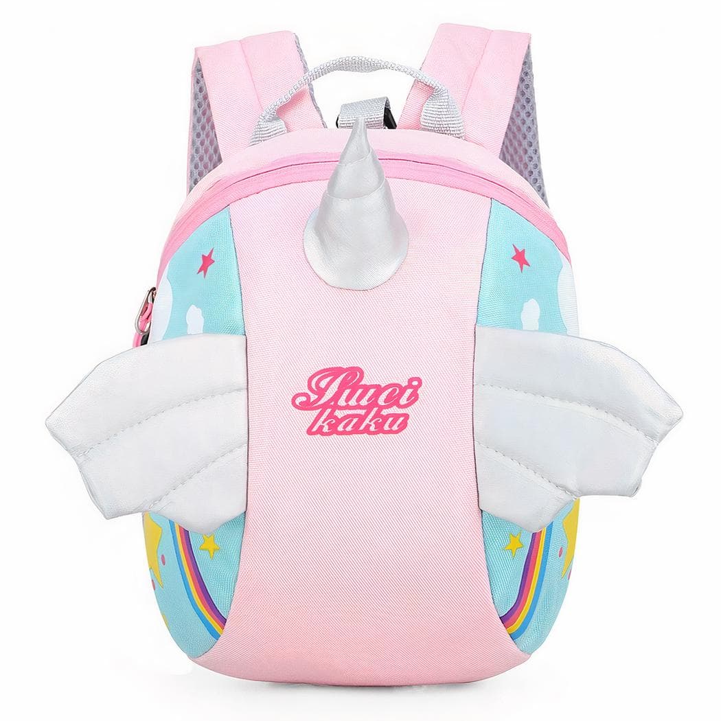 Sac à dos enfant en forme de licorne - rose