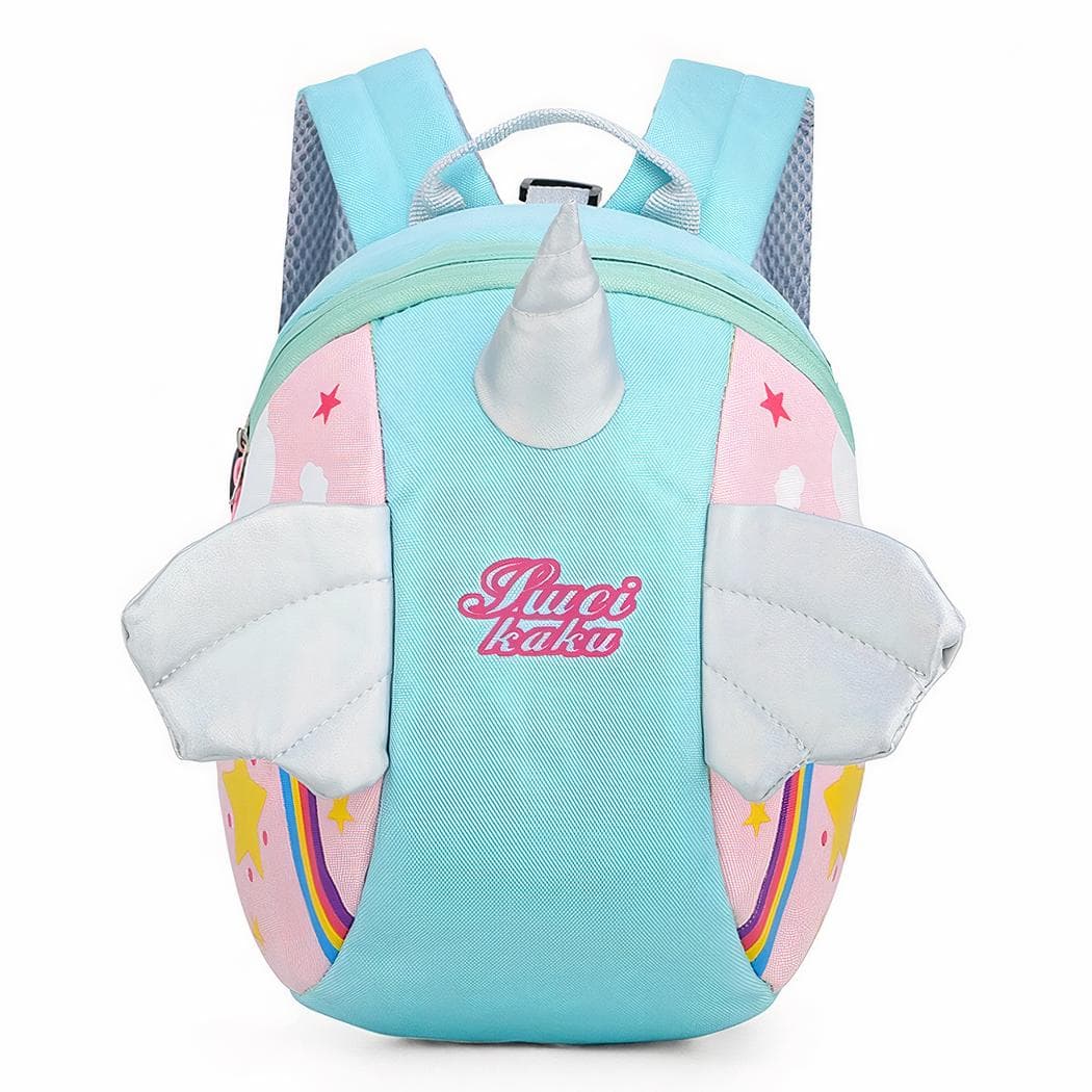 Sac à dos enfant en forme de licorne - bleu