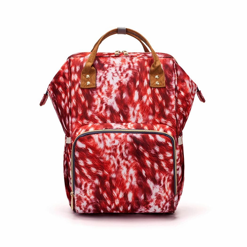 Sac à langer au look rétro - rouge