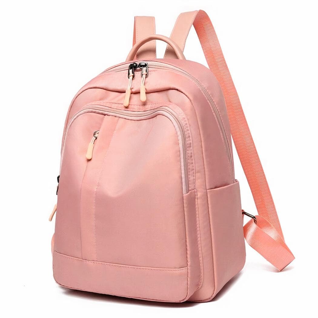 Sac à dos adolescent en oxford - rose