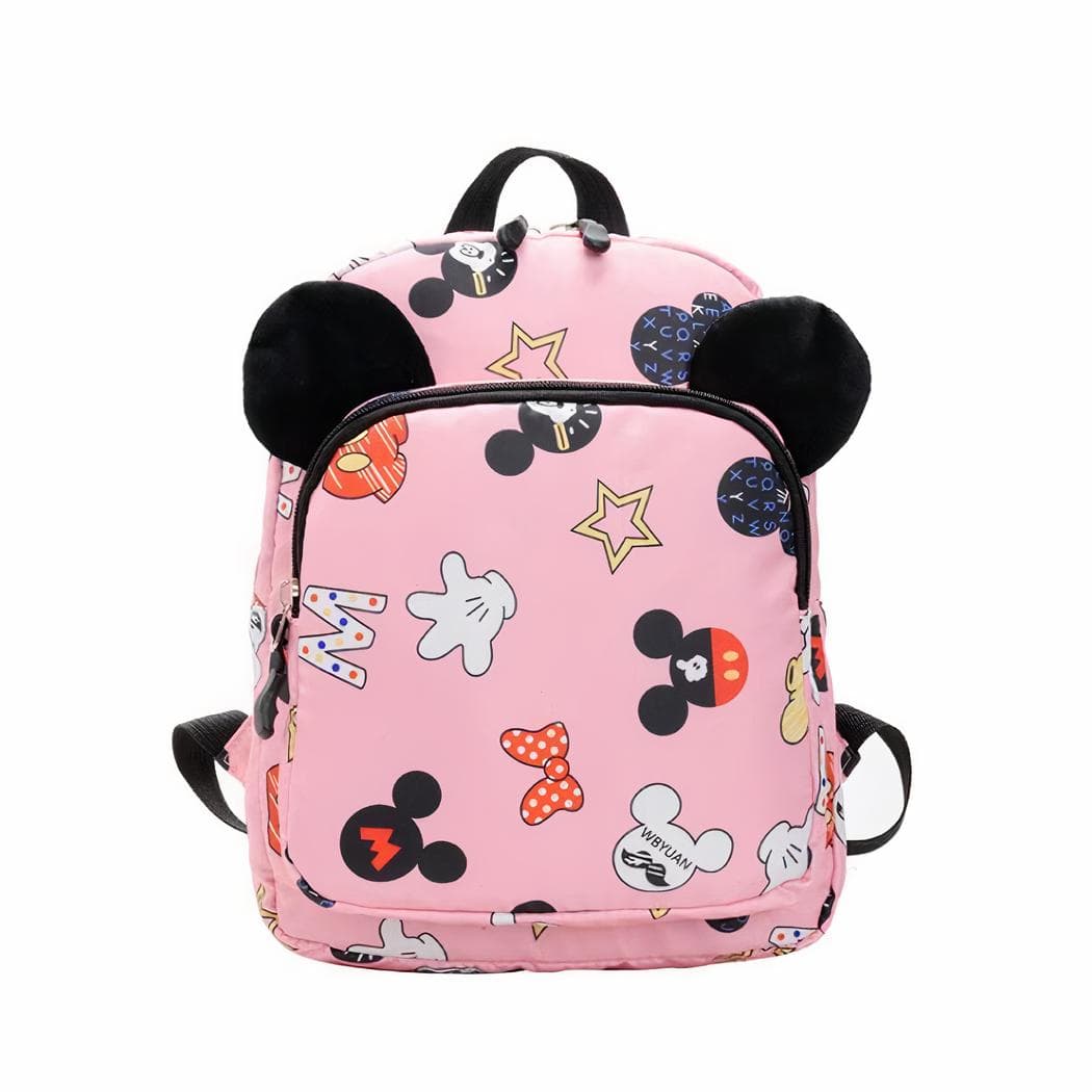Sac à dos pour enfant avec imprimé Mickey - rose