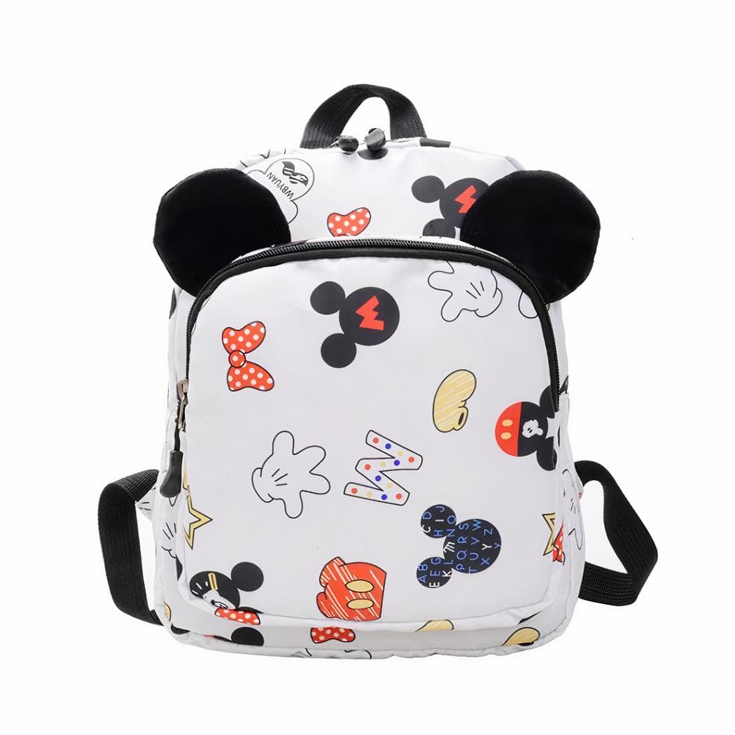 Sac à dos pour enfant avec imprimé Mickey - blanc