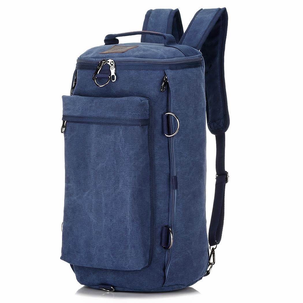 Sac vintage grande capacité - bleu