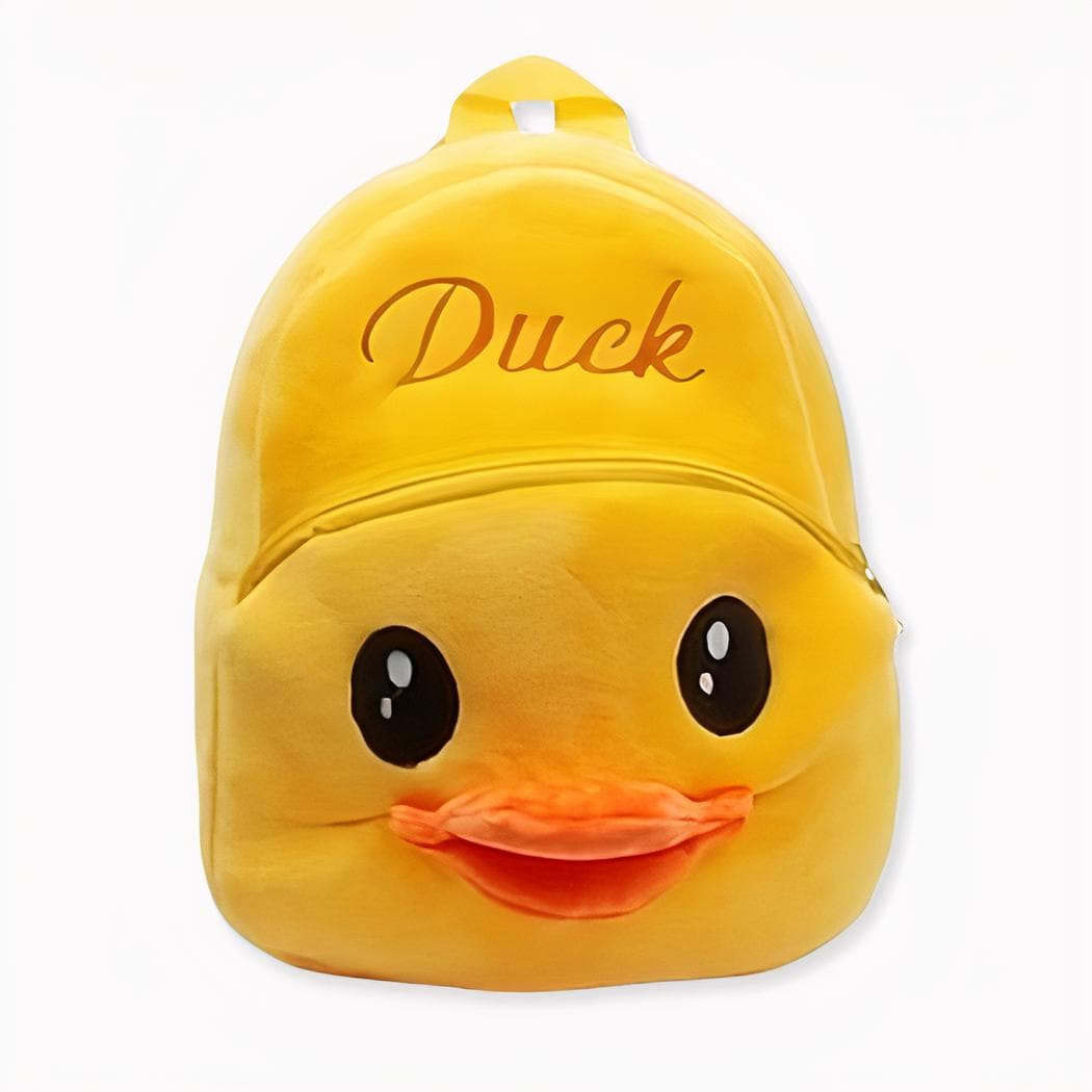 Sac à dos peluche petit canard jaune