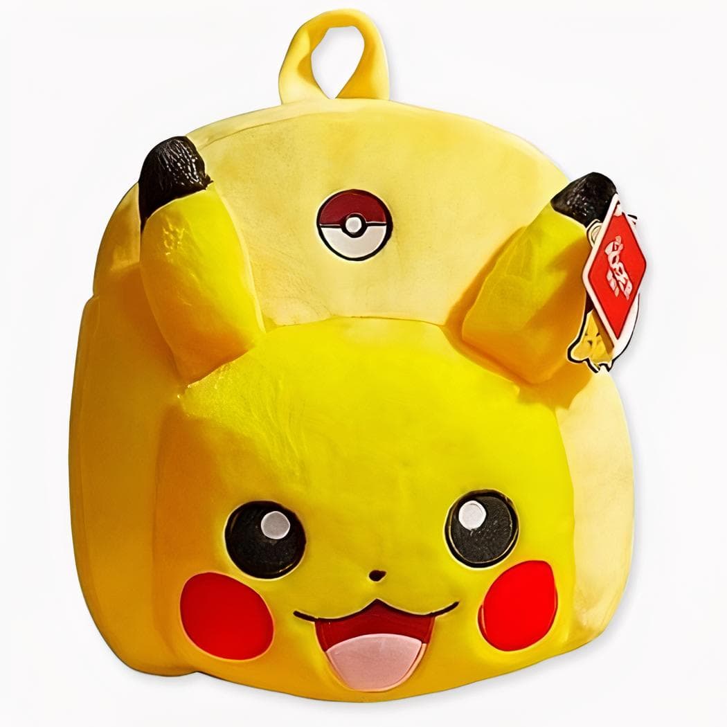 Sac à dos d'école Pikachu en peluche