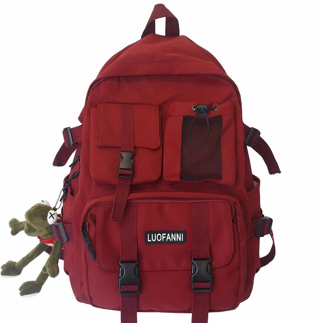 Sac à dos de voyage tendance - rouge