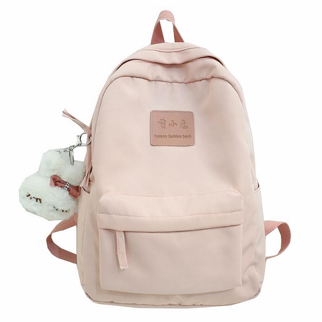 Sac à dos imperméable en nylon pour ado - rose