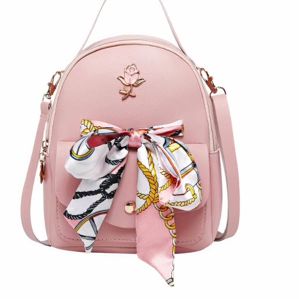 Mini sac à dos femme style coréen - rose