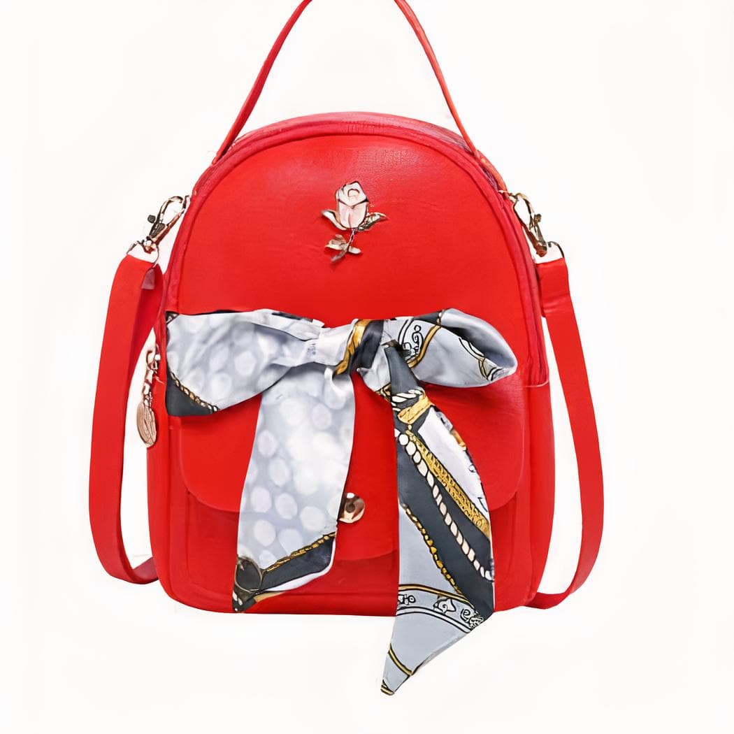 Mini sac à dos femme style coréen - rouge