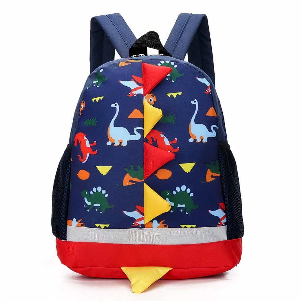 Sac à dos enfant avec imprimé dinosaure - bleu-fonce
