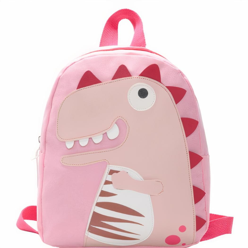 Sac à dos enfant motif dinosaure Kawaii - rose