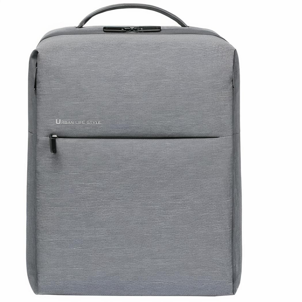 Sac à dos ordinateur élégant et étanche - gris