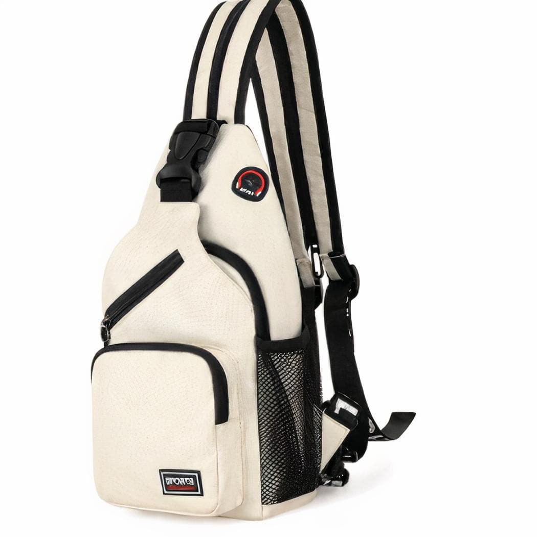 Petit sac de poitrine pour femme - blanc