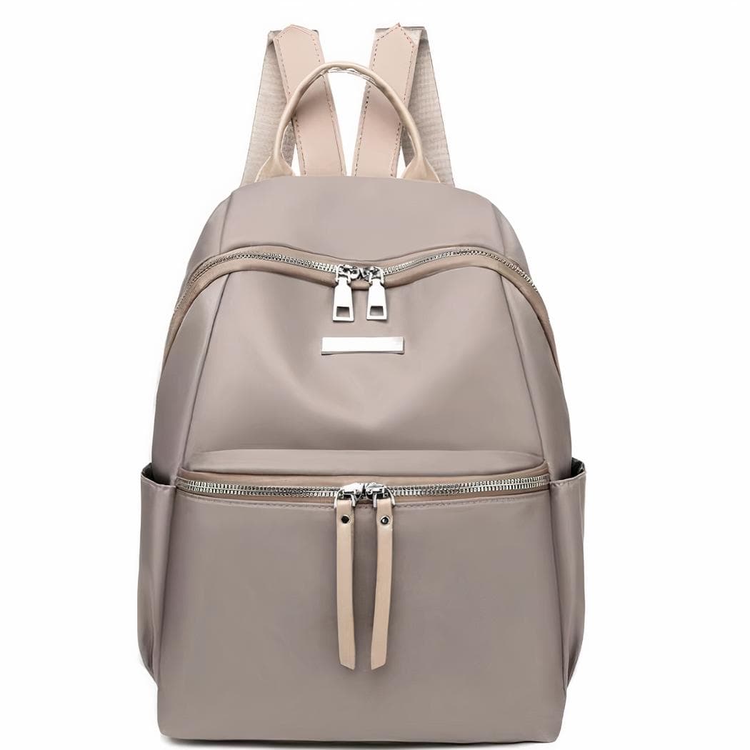 Sac à dos femme vintage couleur unie - gris