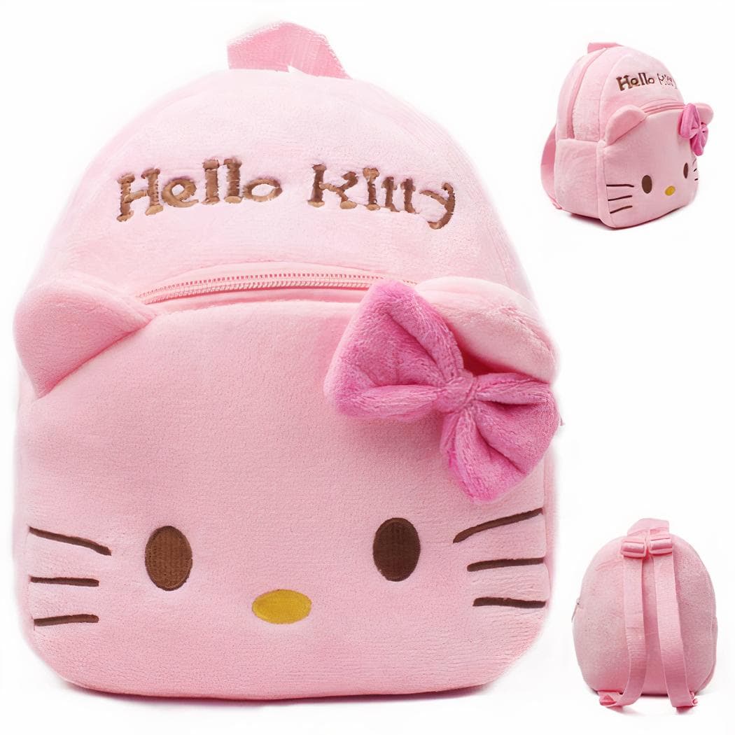Sac à dos en peluche Hello Kitty pour enfants - rose