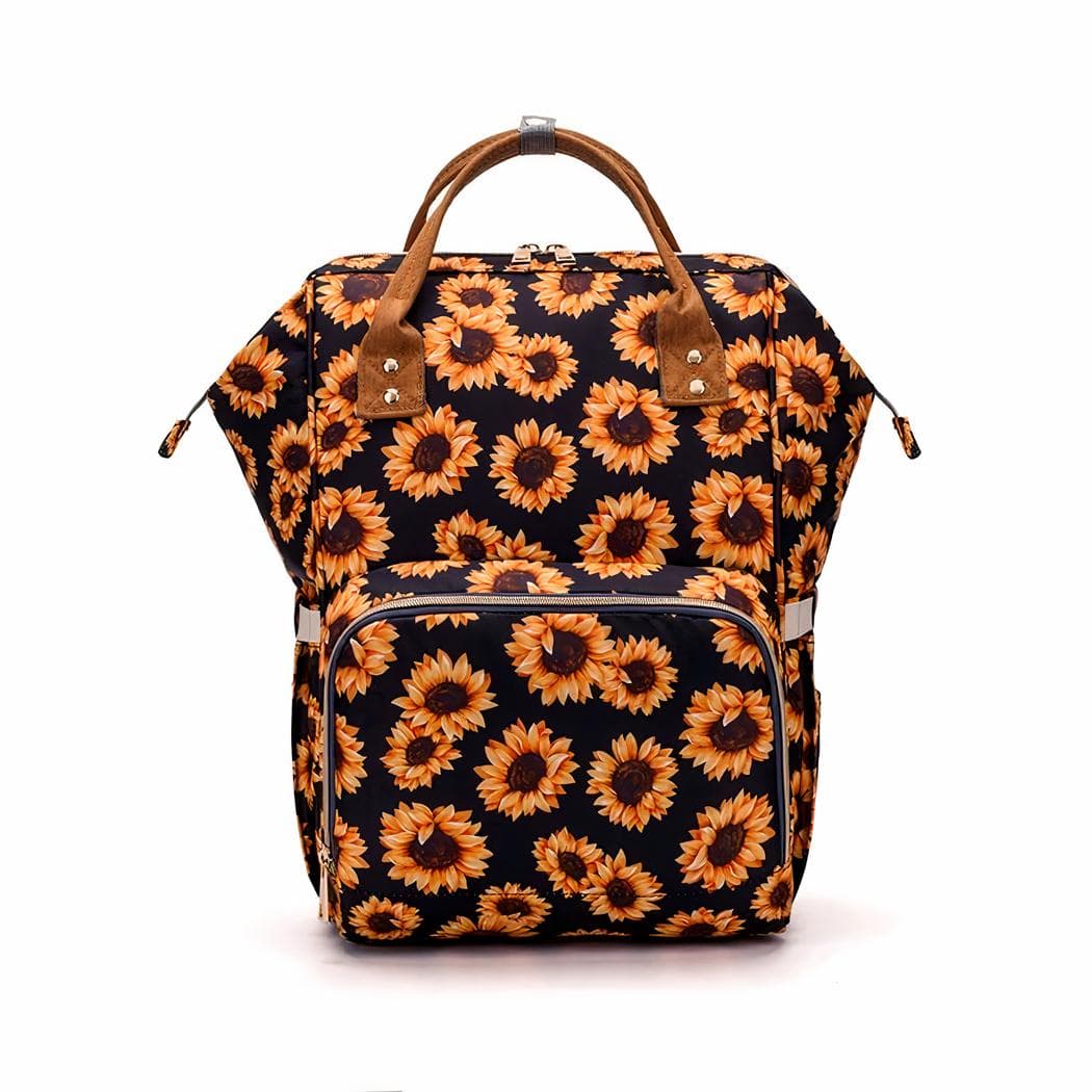 Sac à langer au look rétro - jaune