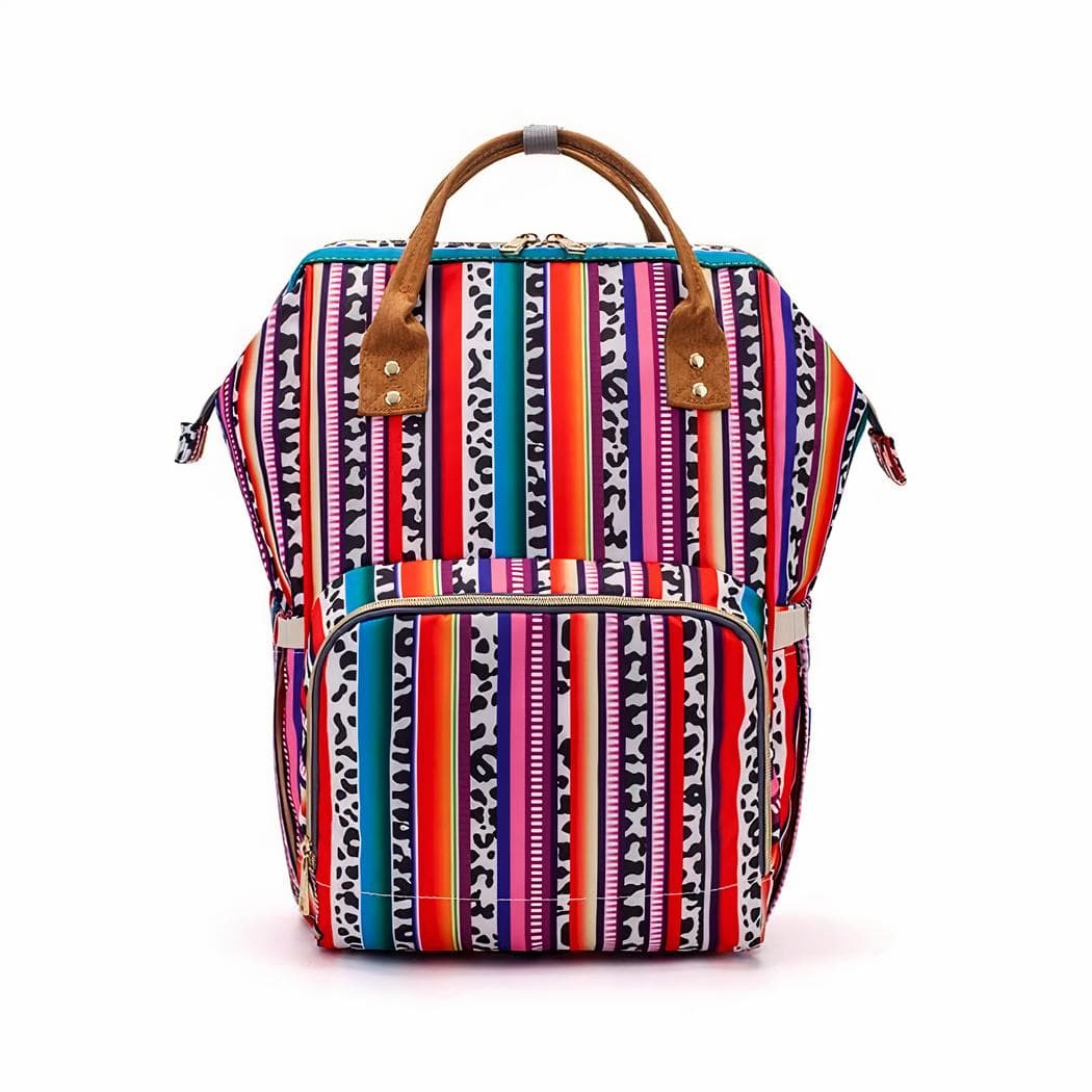 Sac à langer au look rétro - violet