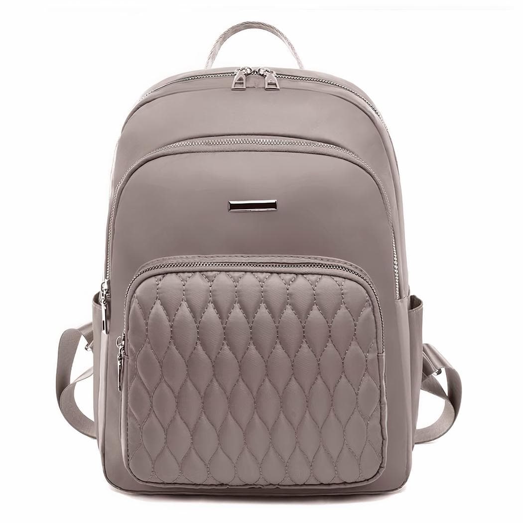 Sac à dos en tissu doux et matière durable femme - marron