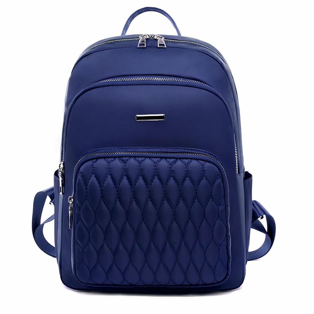 Sac à dos en tissu doux et matière durable femme - bleu