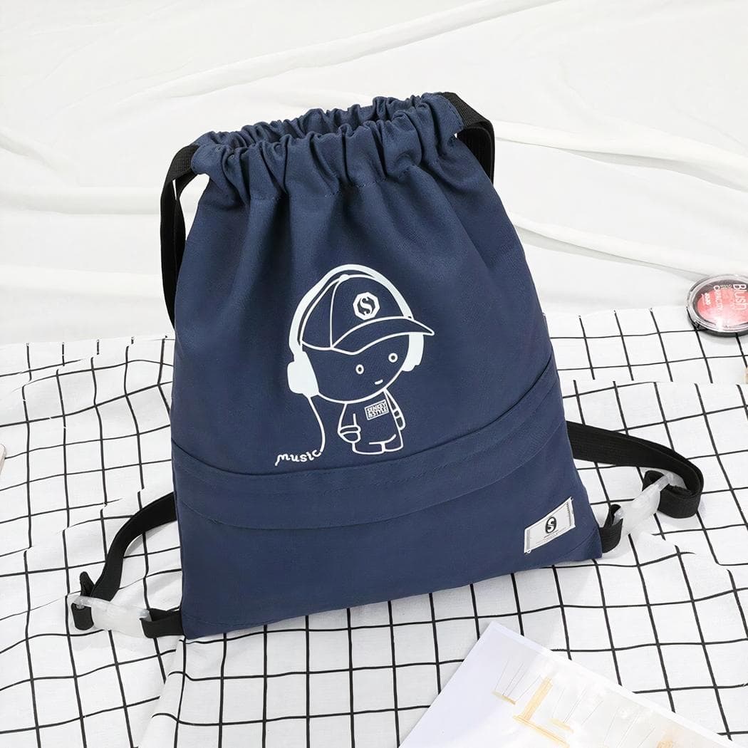Sac à dos sport pliable - bleu-fonce
