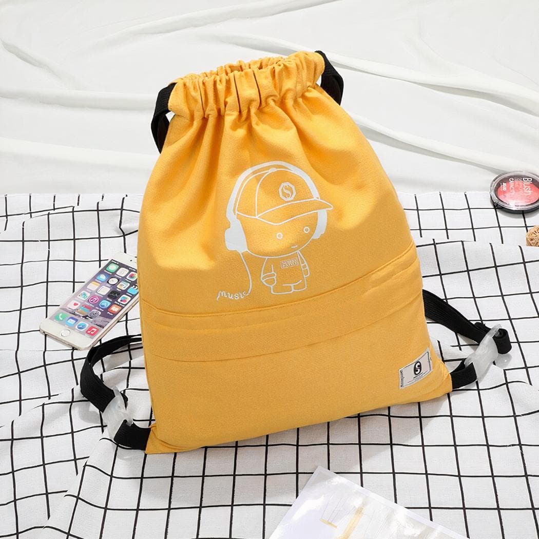 Sac à dos sport pliable - jaune